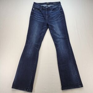 Judy Blue Slim Bootcut Jeans Women 9/29 Dark Wash High Rise Whiskered Denim
